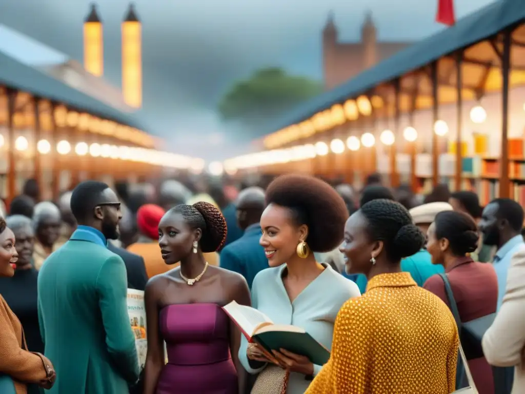 Animada feria del libro en la ciudad con literatura africana en el mundo