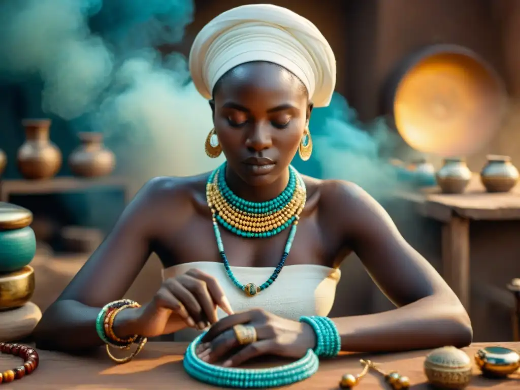 Un artesano africano crea joyería de lujo fusionando diversidad regional con modernidad