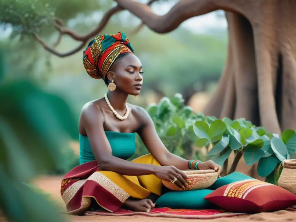 Artesanos africanos crean moda ética bajo baobab, inspiración moda ética africana