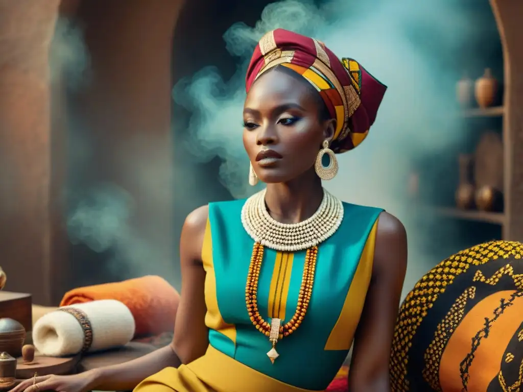 Artesanos africanos creando moda de lujo con tecnología, fusionando tradición y progreso