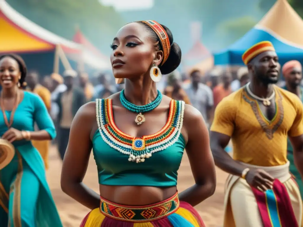 Una celebración multicultural vibrante con personas de ascendencia africana de diversos países disfrutando de festivales diáspora culturas continentes