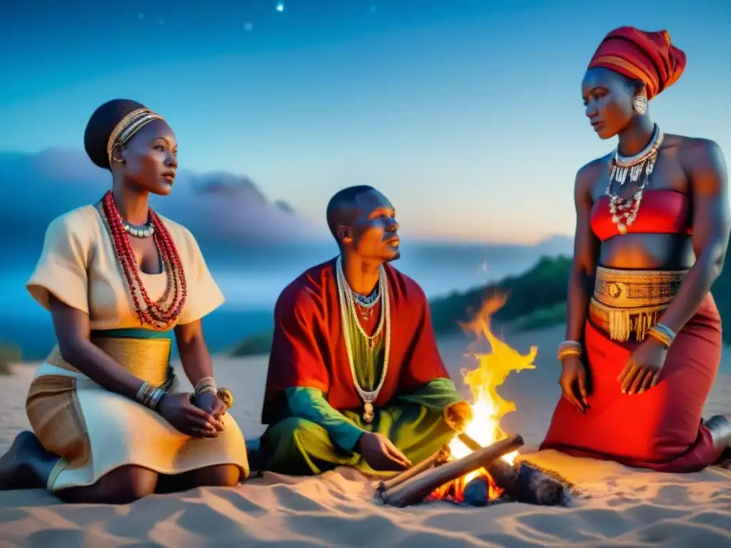 Ceremonia de curación africana bajo las estrellas: medicina tradicional africana influencia global