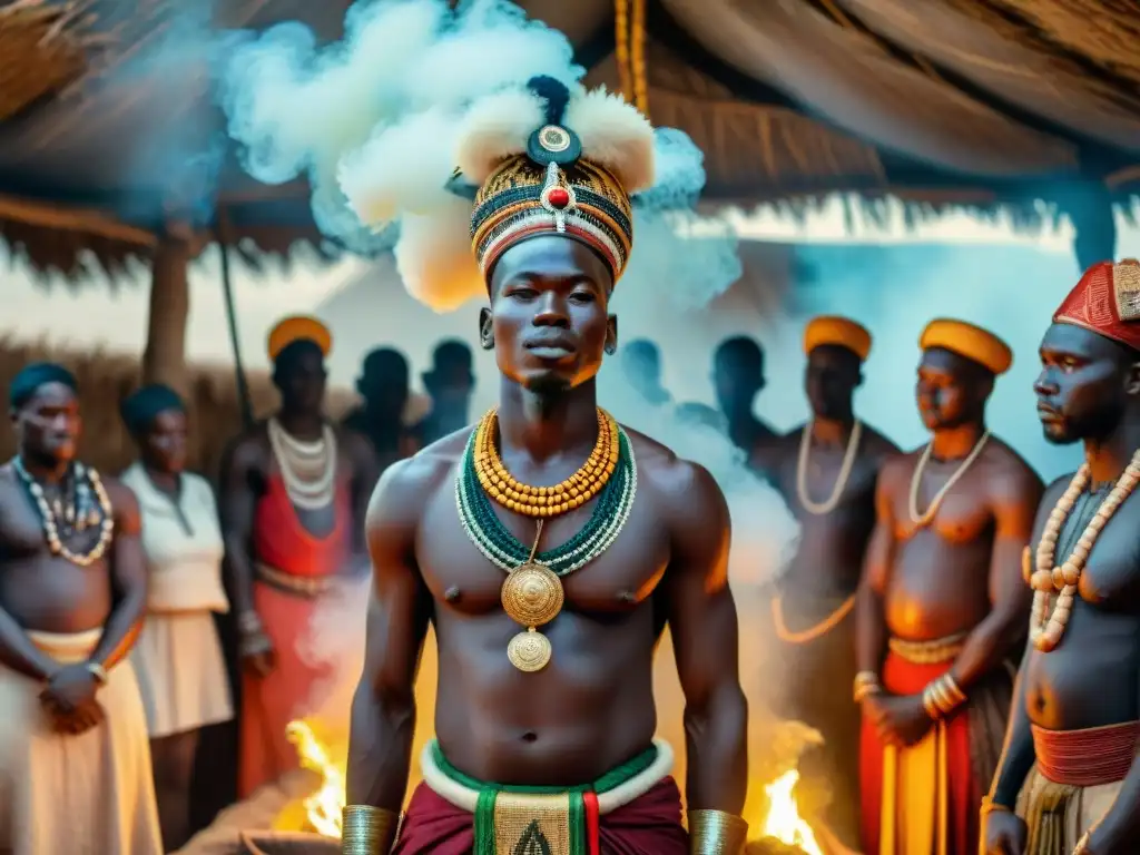 Ceremonia religiosa africana llena de tabúes en prácticas tradicionales