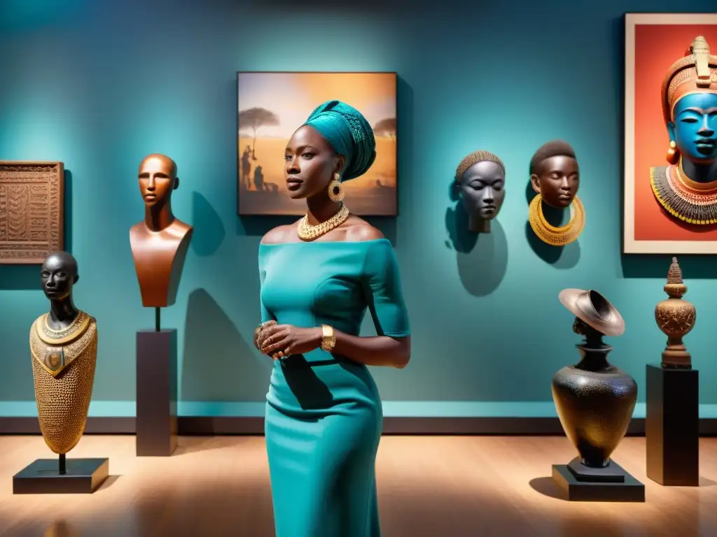 Coleccionistas y subastadores exploran arte africano en galería elegante