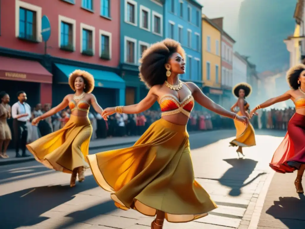 Danza afrolatina llena de pasión y color en la calle