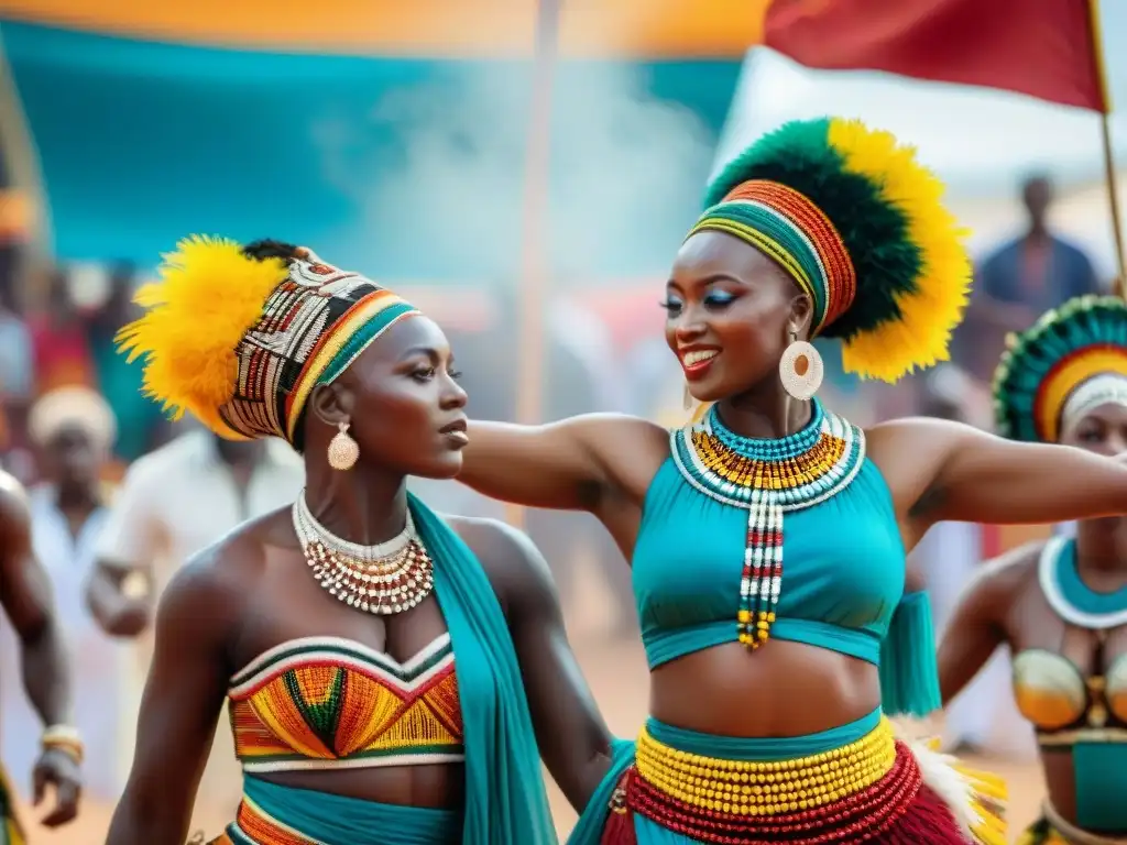 Danza vibrante en festivals africanos tradicionales significado cultural