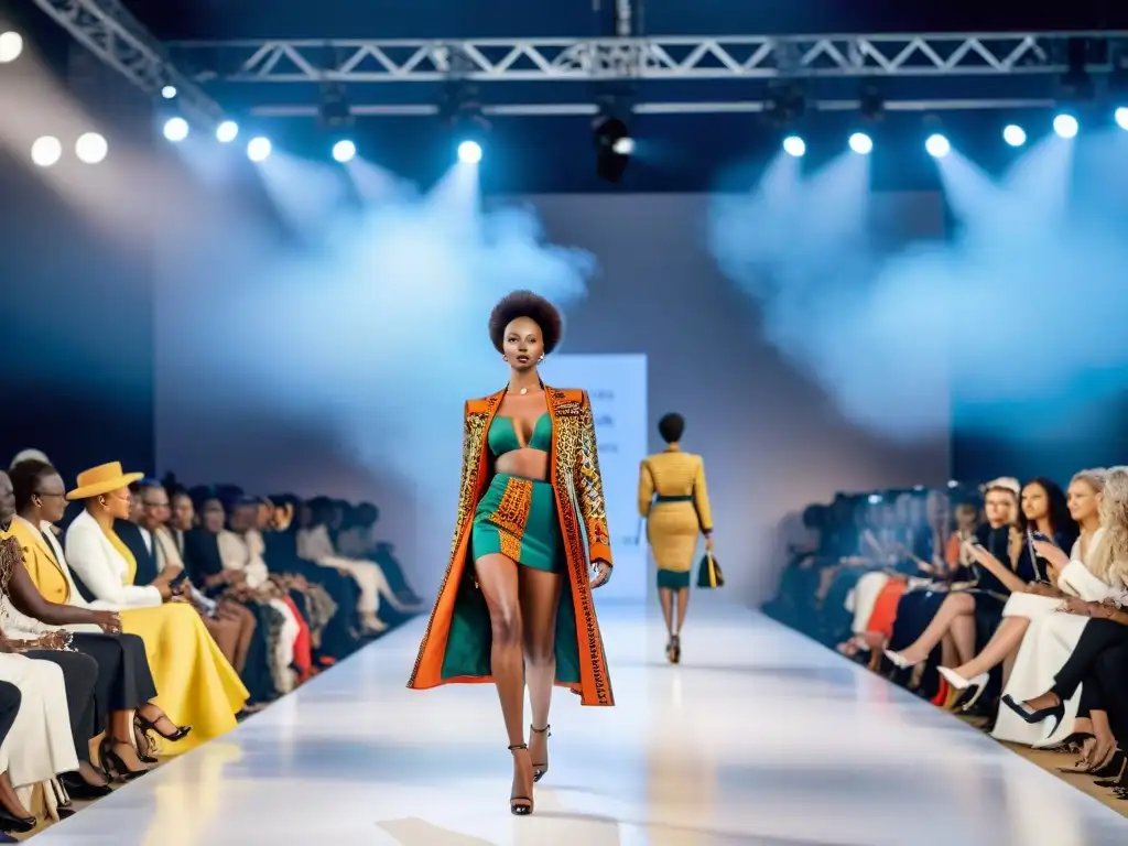 Desfile vibrante de moda africana contemporánea, influencia global