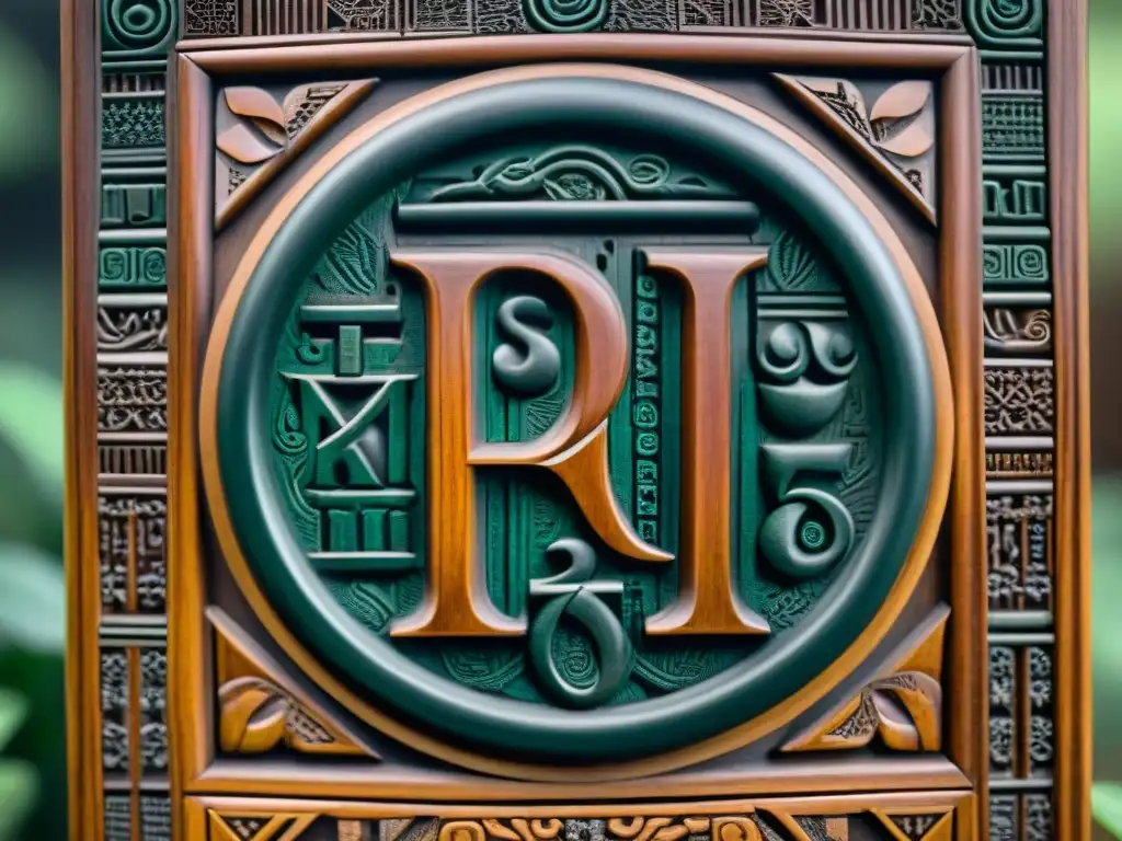 Detallada imagen de tablilla de madera con símbolos nsibidi de África, destacando el simbolismo de la escritura africana