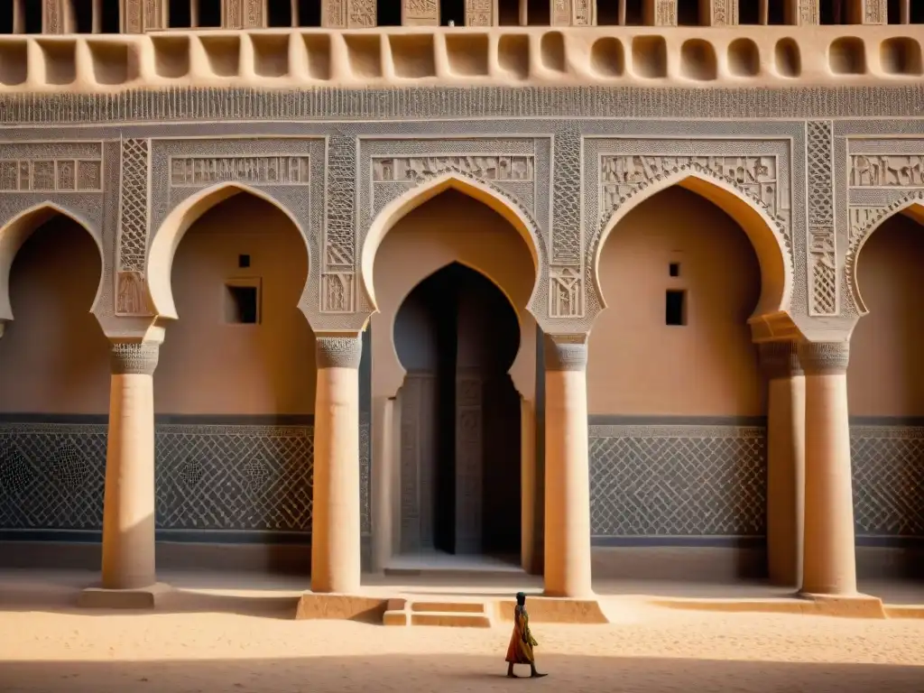 Detalle geométrico en la Gran Mezquita de Djenné resalta influencia matemática civilizaciones africanas