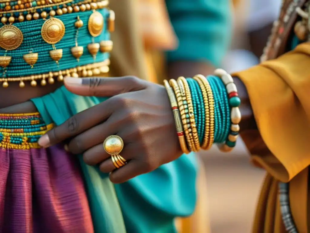 Detalles de joyería de oro en Mali, reflejo de la historia del imperio y la independencia moderna