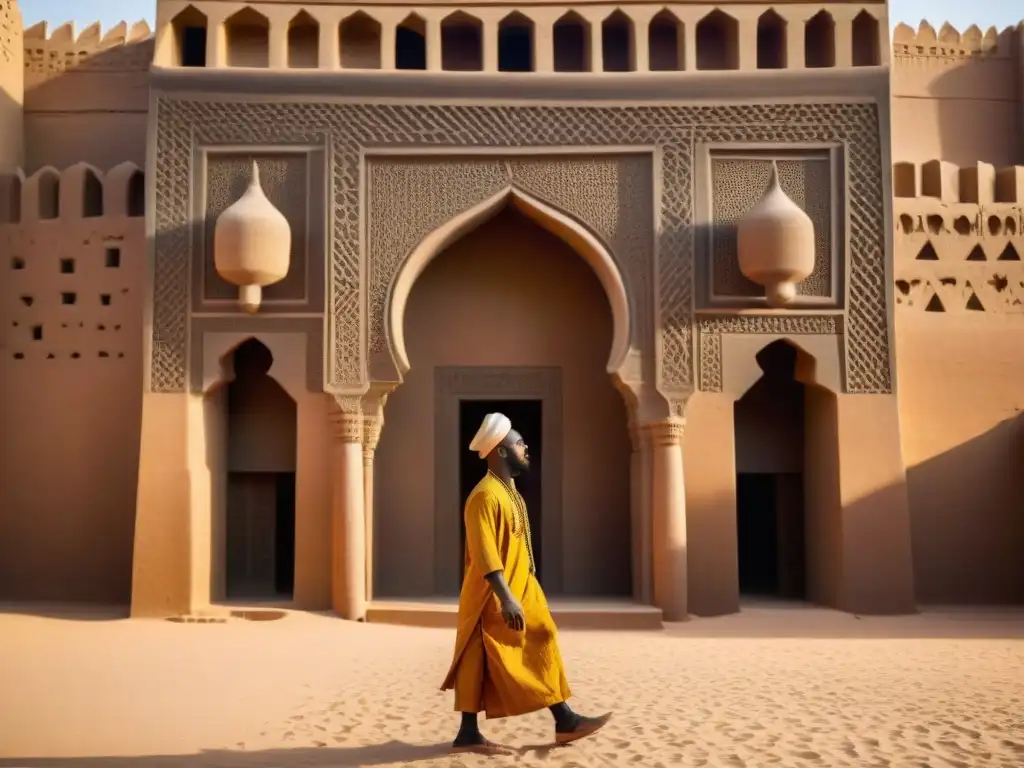 Detalles y patrones de la Gran Mezquita de Djenné resaltan la belleza arquitectónica africana antigua