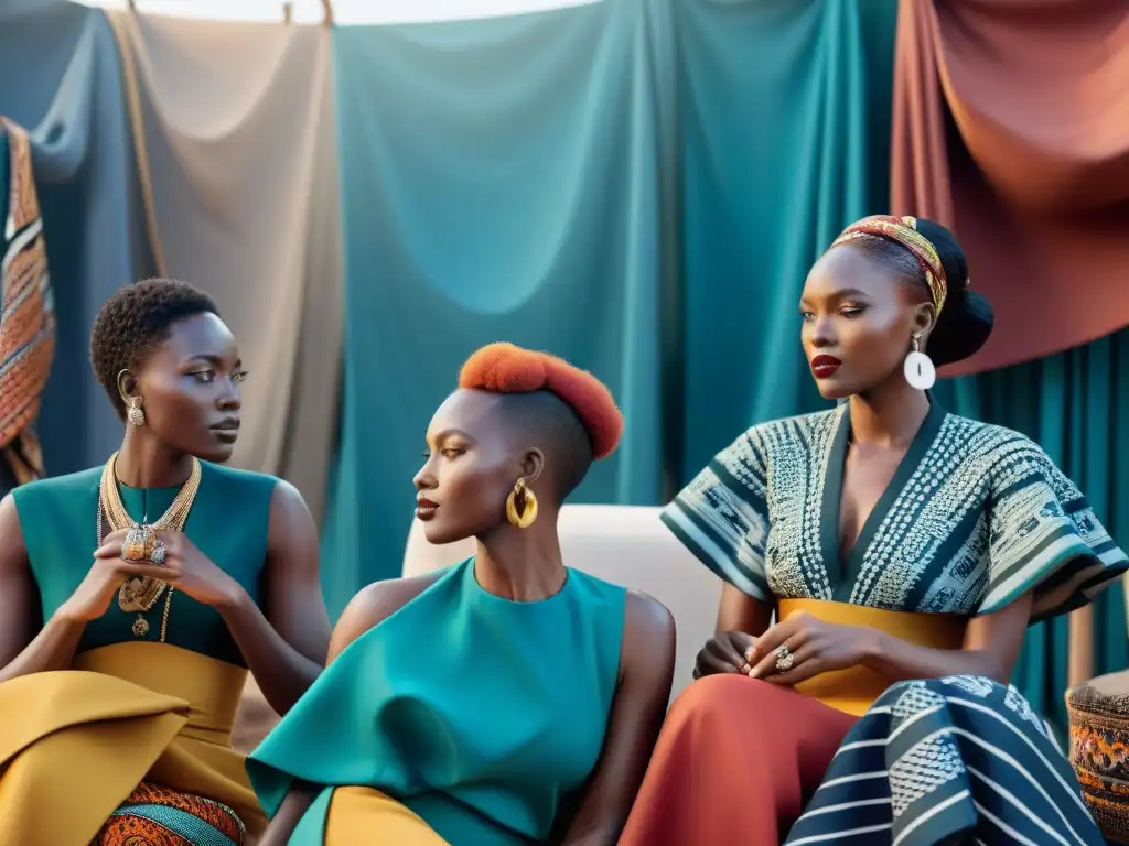 Diseñadores africanos crean moda sostenible en vibrante mercado