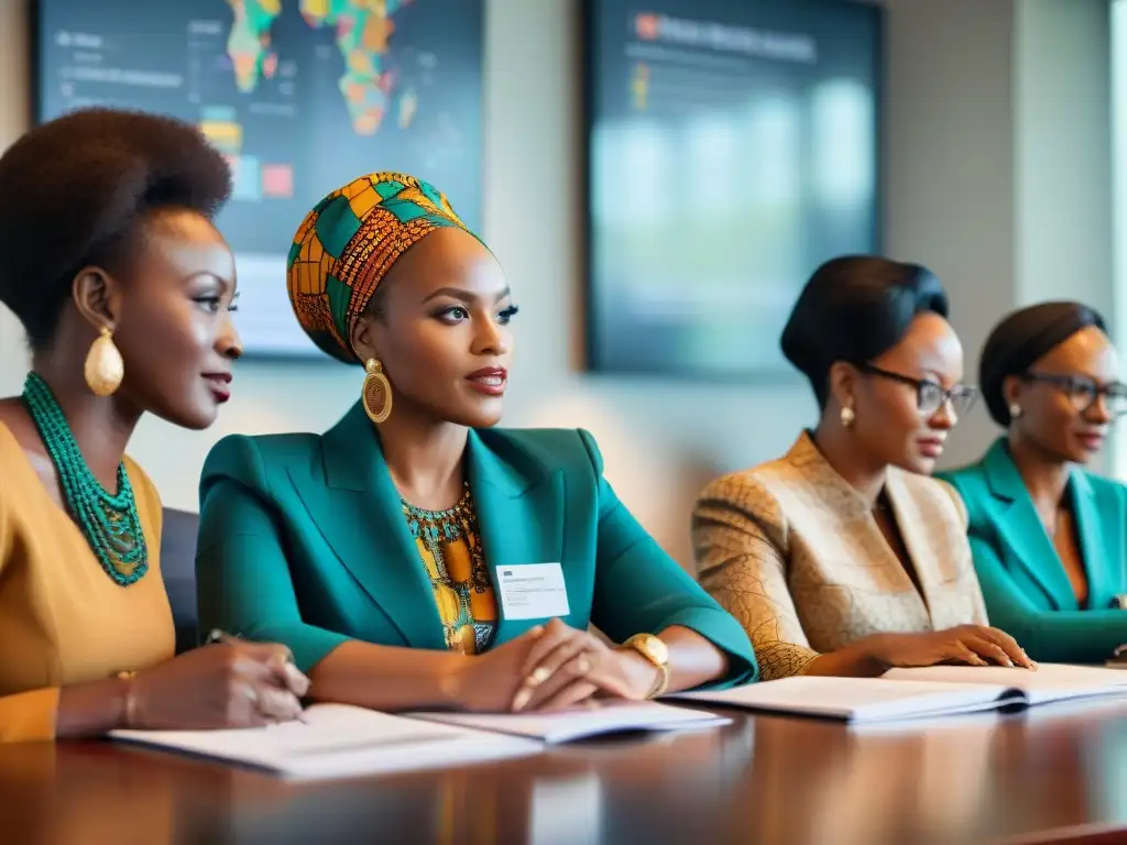 Empoderamiento femenino: líderes africanas inspiradoras en una vibrante reunión de trabajo