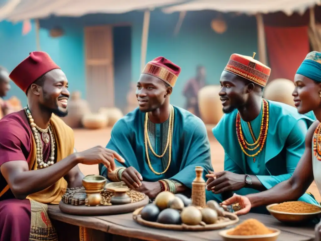 Emprendedores africanos discuten en mercado ancestral