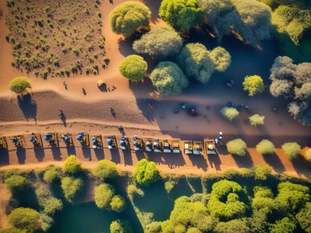 Equipo de arqueólogos utilizando tecnologías no invasivas en una excavación africana