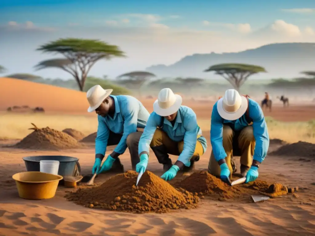 Excavación meticulosa: protegiendo tesoros arqueológicos en África Un equipo de arqueólogos protege tesoros arqueológicos africanos en la vasta sabana