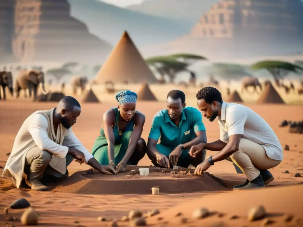 Un equipo diverso de expertos utiliza tecnología para explorar civilizaciones africanas en un yacimiento de alta tecnología