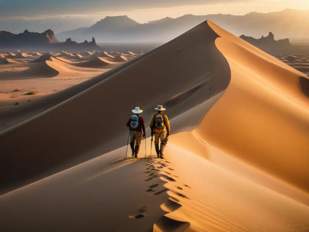 Un equipo de exploradores en camello atraviesa el implacable Sahara