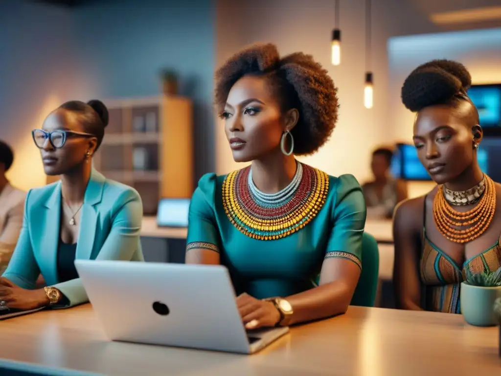Un espacio de trabajo tecnológico donde mujeres de la diáspora africana combinan tradición e innovación