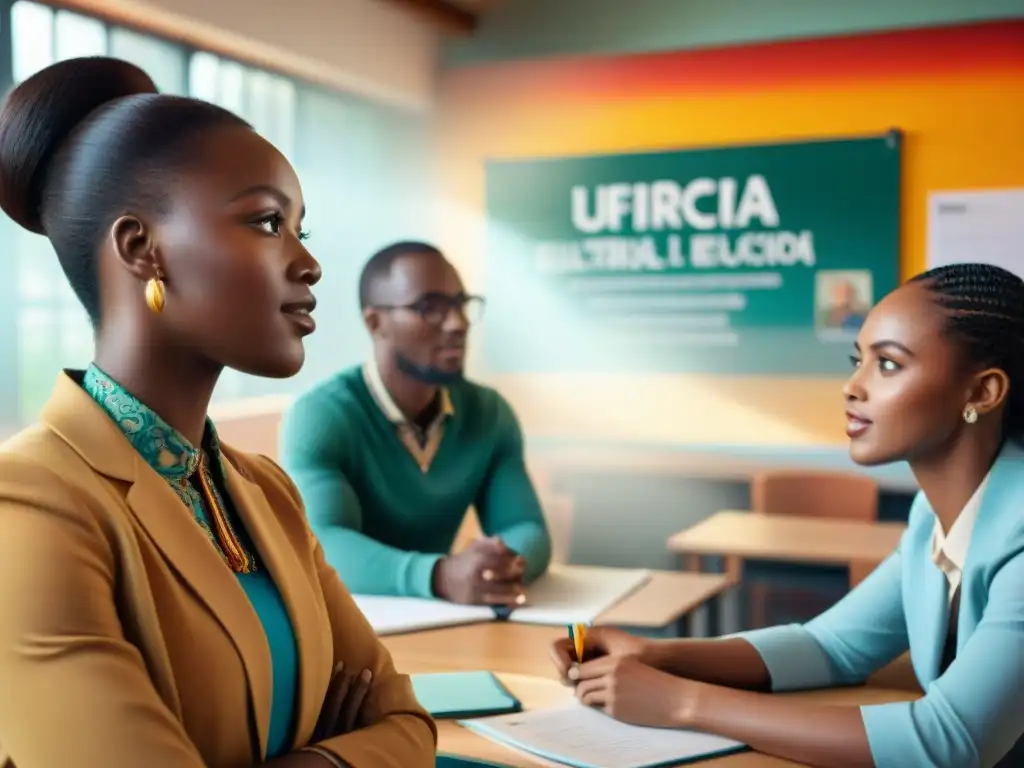 Estudiantes africanos participan en animada discusión sobre educación bilingüe en África