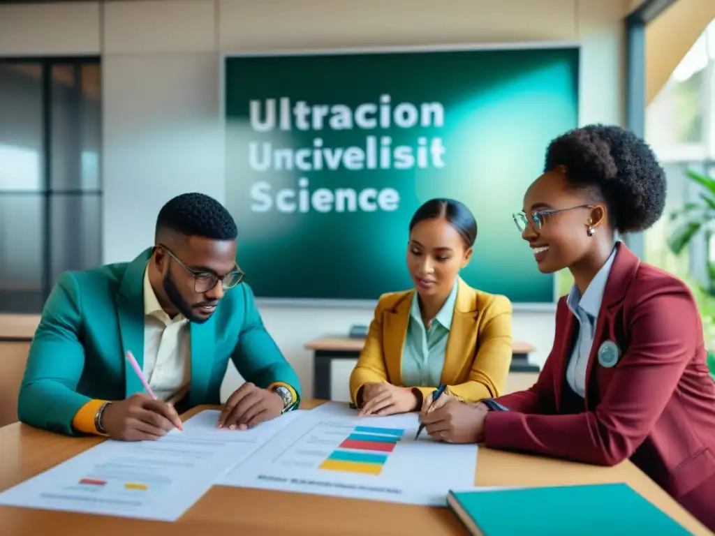 Estudiantes africanos colaboran en proyecto científico en universidad, fusionando tradición y tecnología