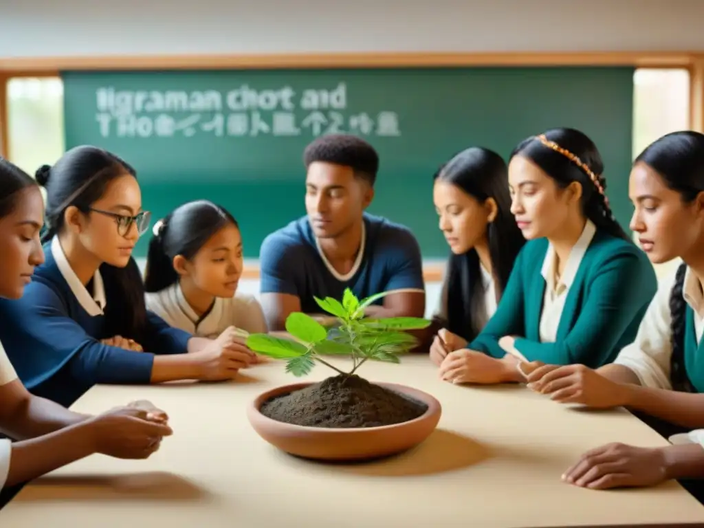 Estudiantes de diversas culturas practican ancestralmente en educación innovadora