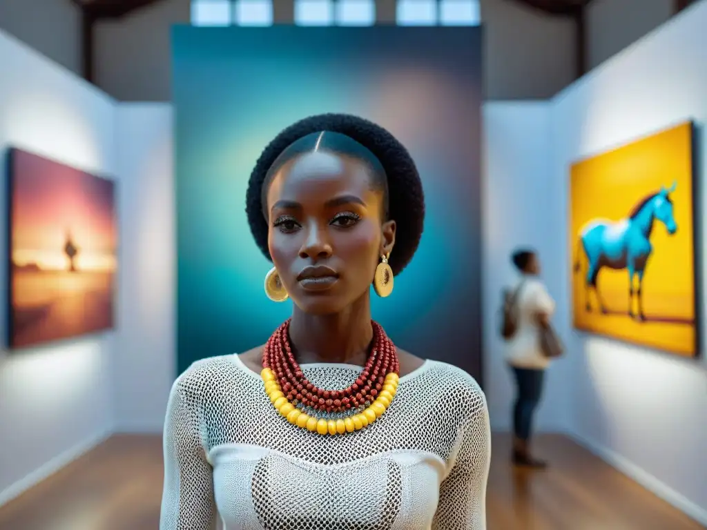 Una exhibición vibrante de arte africano contemporáneo con influencias globales