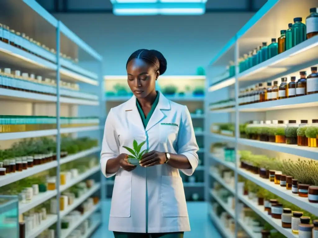 Farmacólogos africanos en laboratorio fusionan conocimiento tradicional con investigación vanguardista