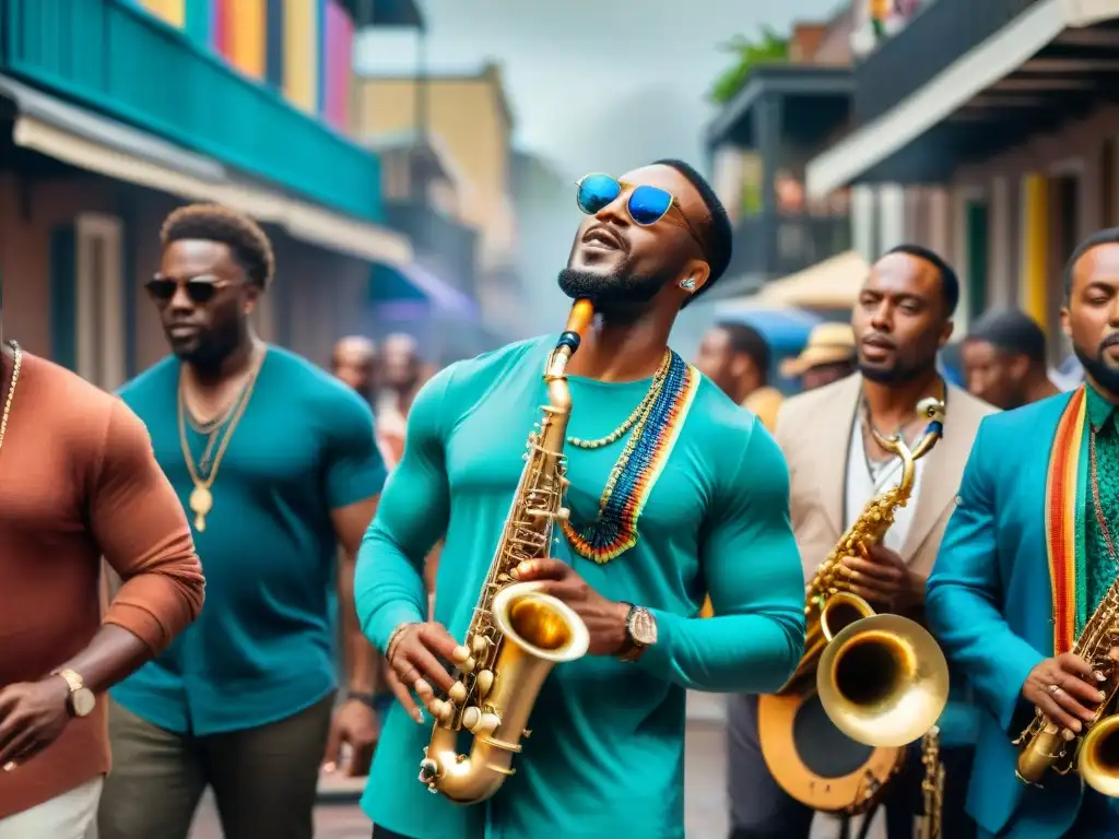 Festival de jazz en Nueva Orleans con influencia musical diáspora africana