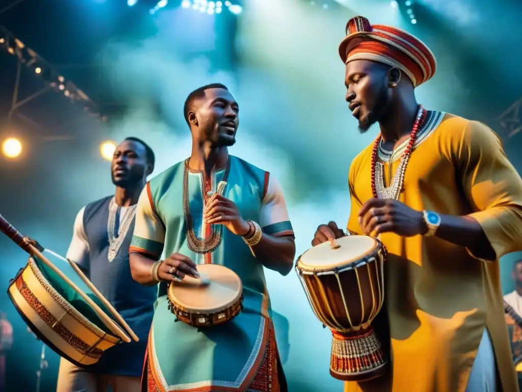 Una fusión musical africana en encuentros culturales bajo el cálido sol africano