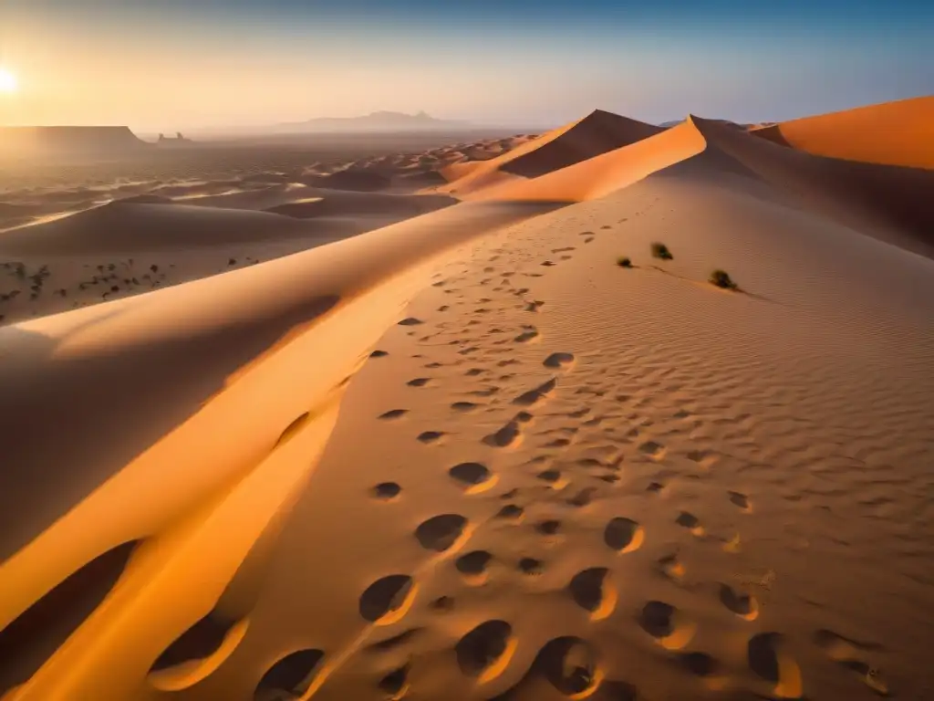 Grabados rupestres de civilizaciones africanas en el Sahara, revelando historia y cultura ancestral