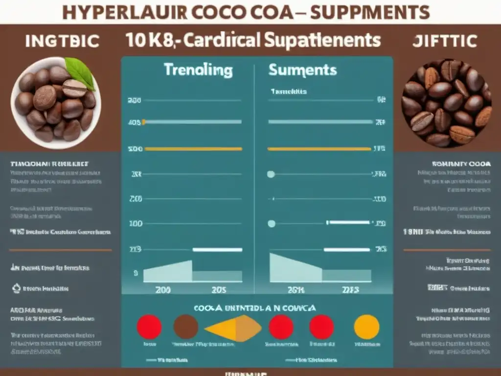 Gráficos detallados comparando beneficios cardiovasculares del cacao africano vs