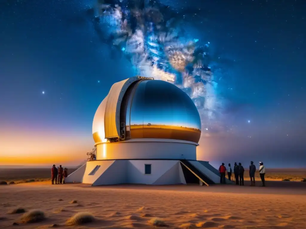 Explorando el cosmos: astrofísicos africanos unidos bajo las estrellas Un grupo de astrofísicos y astrónomos africanos colaboran bajo la influencia de la cosmología africana en el desierto namibio