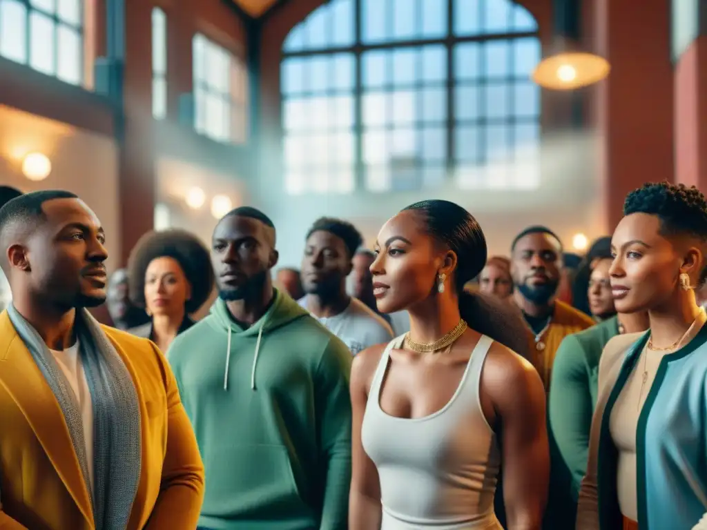 Un grupo diverso de jóvenes de la diáspora africana participa en un inspirador programa de empoderamiento en un centro comunitario vibrante