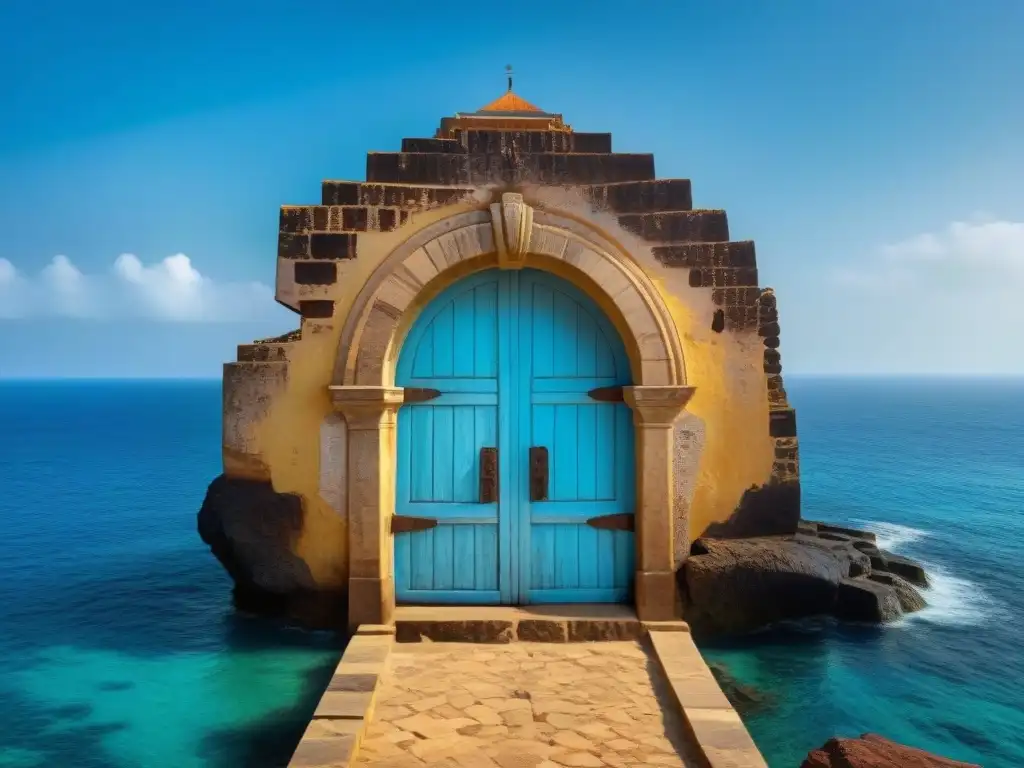 La historia de la Isla Gorée se refleja en la puerta de No Retorno, con sus detalles y solemnidad