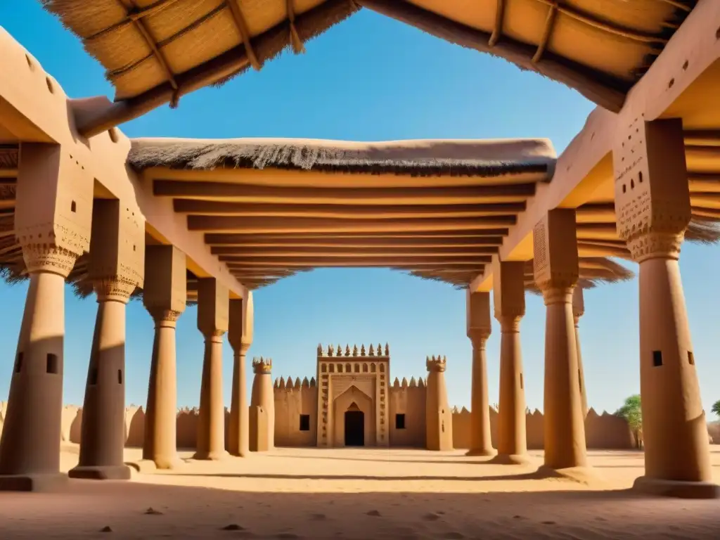 Una imagen impresionante de la Gran Mezquita de Djenné en Mali, con técnicas tradicionales arquitectura moderna África