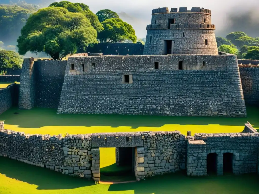 Impresionante fortificación arquitectura precolonial africana en las ruinas de Great Zimbabwe