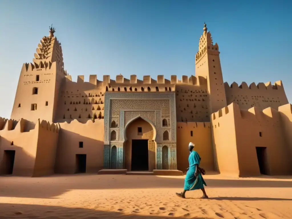 Impresionante diseño arquitectónico inspirado en África: la Gran Mezquita de Djenné destaca bajo el sol africano