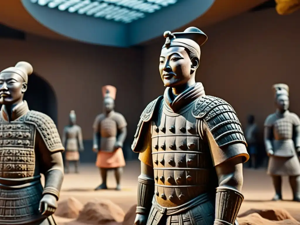 Impresionante imagen de los Guerreros de Terracota Africanos en Sudán, resaltando sus detalles y significado histórico