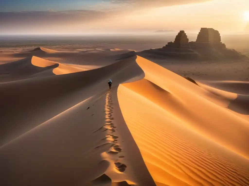 Increíbles ruinas de templo sabeano en desierto africano, arqueólogos descubriendo civilización misteriosa Sabeanos África