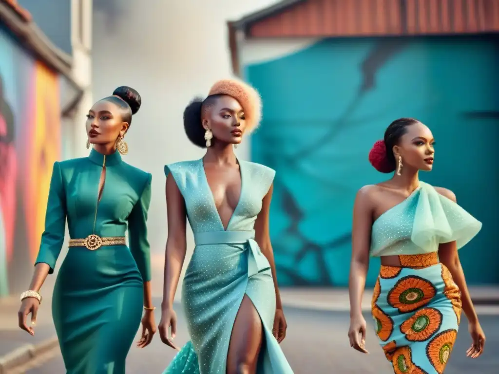 Influencers africanos fusionan moda y tradición en bulliciosa calle de la ciudad