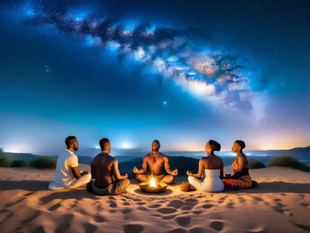 Influencia de la astrología en prácticas espirituales africanas: diversidad y conexión en rituales bajo el cielo estrellado