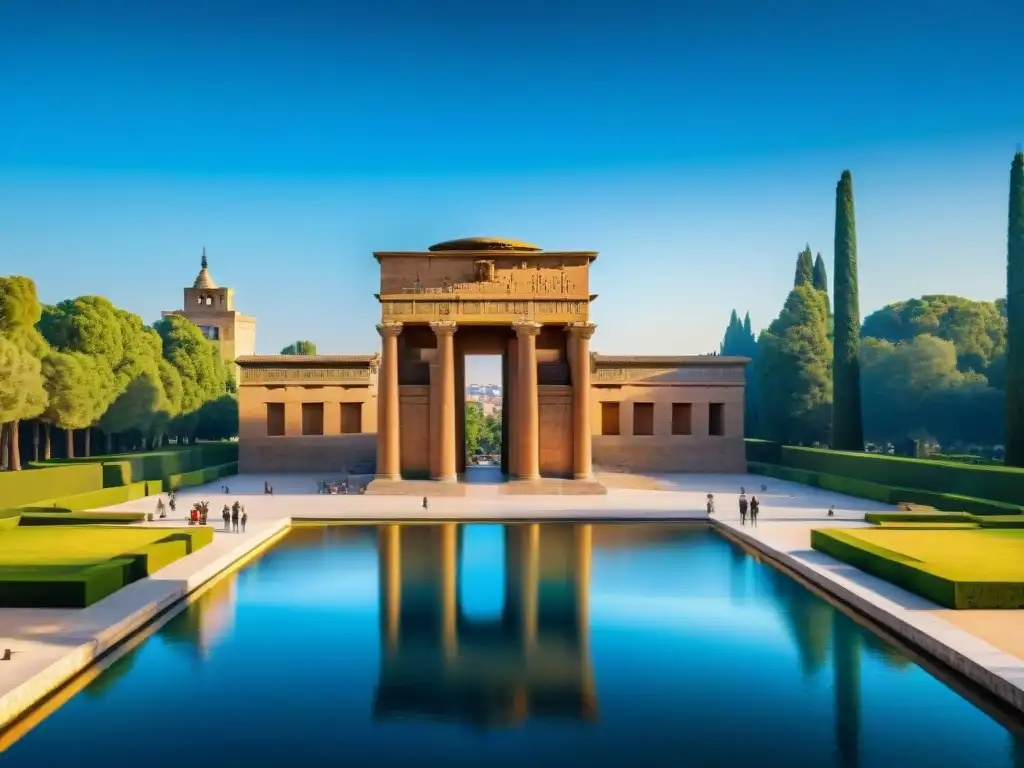 Influencia de civilizaciones africanas en el Imperio Romano: Templo de Debod, Madrid