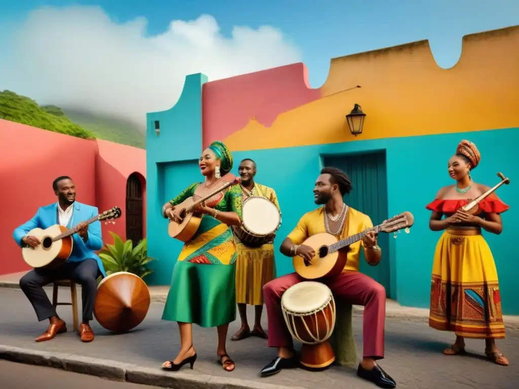 Influencia de civilizaciones africanas en la vibrante escena musical de un pueblo caribeño