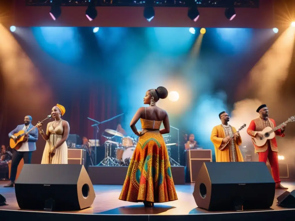 Influencia de minorías étnicas africanas en vibrante concierto multicultural