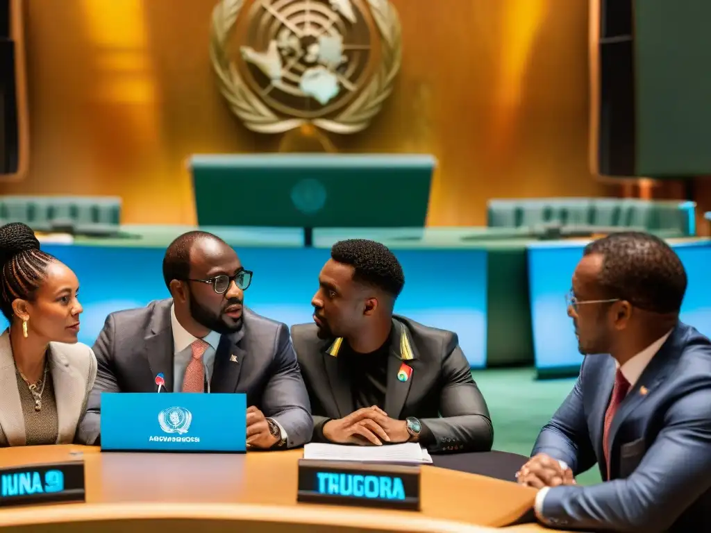 Una intensa discusión entre representantes de la diáspora africana en una conferencia de la ONU