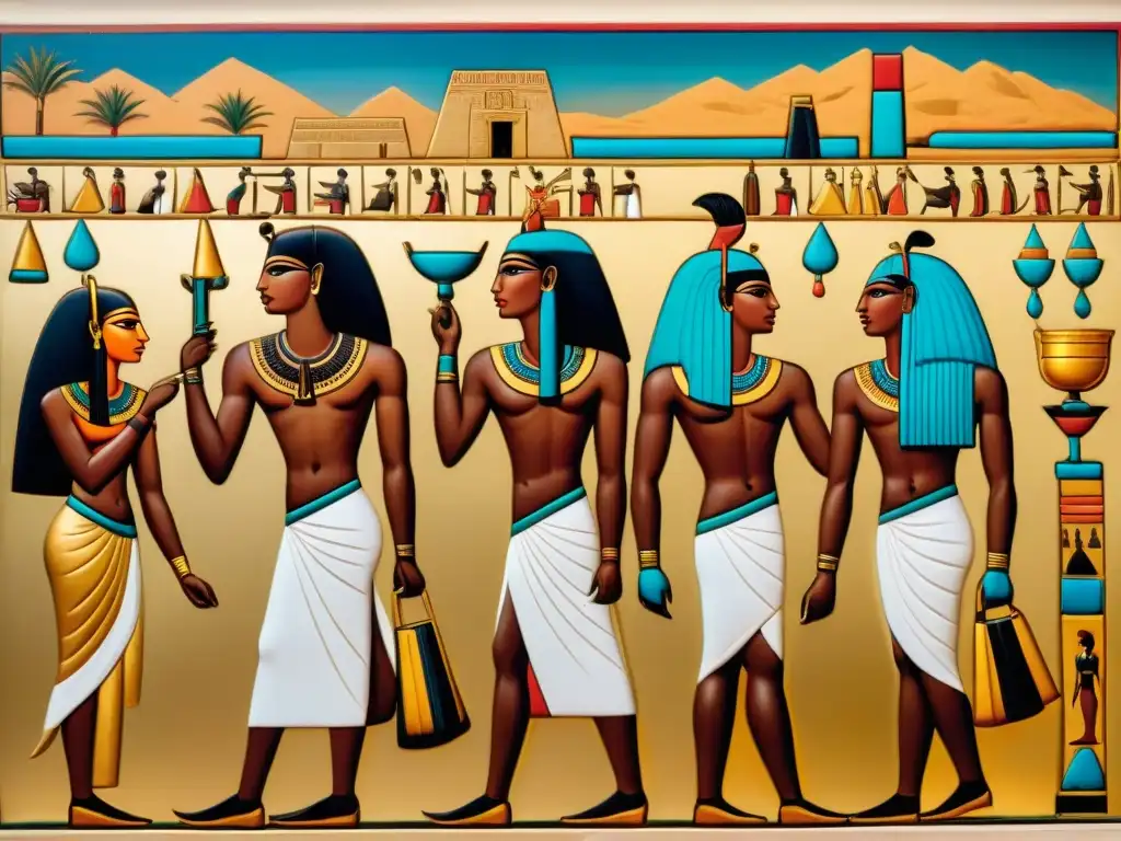 Intercambio cultural y comercial entre antiguos Nubia y Egipto a lo largo del Nilo, destacando la influencia del legado africano en Egipto