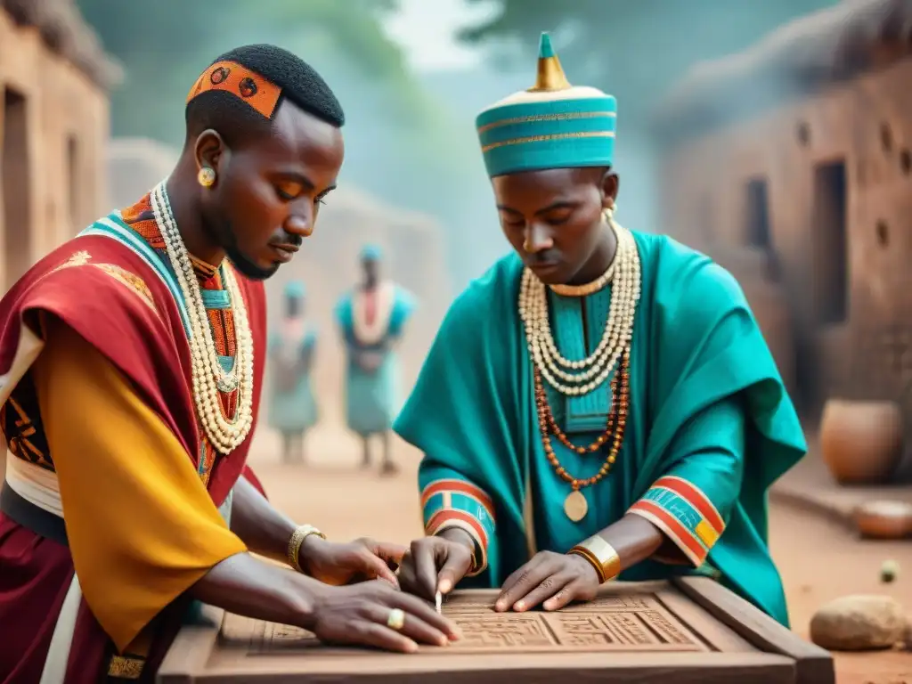 Jóvenes líderes africanos preservando el Patrimonio Africano bajo el sol brillante