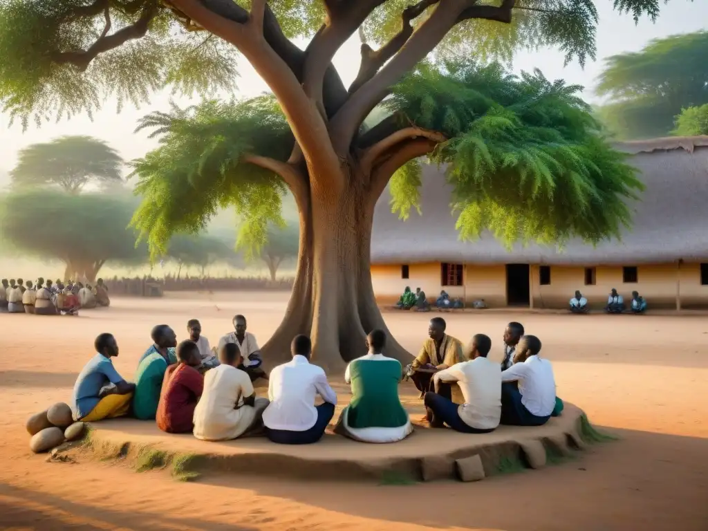 Una lección bajo el árbol: métodos educativos en África Occidental se fusionan con la naturaleza y la tradición