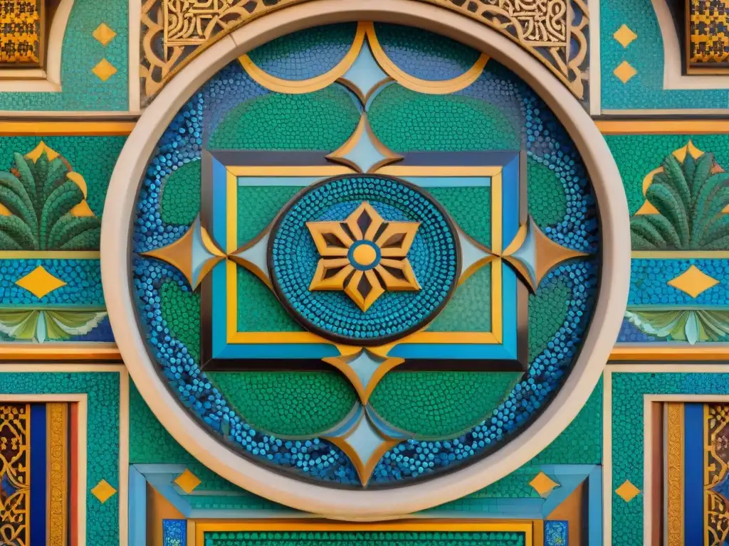 Legado africano en Al-Ándalus: detallado mosaico de la Alhambra fusionando influencias artísticas africanas y andaluzas